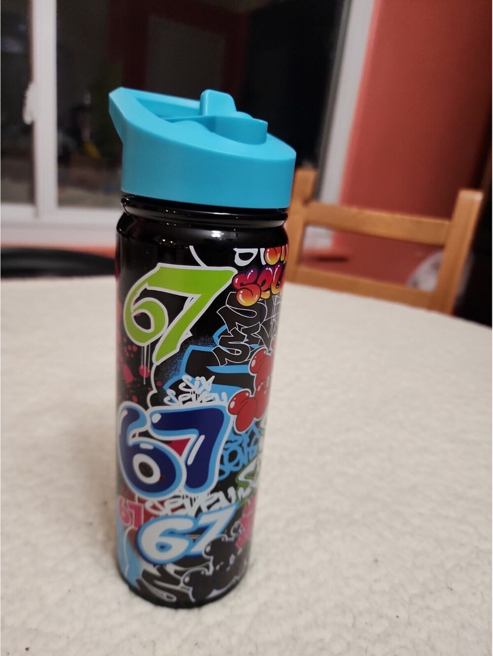 🔥 Custom Graffiti “67 / Six seven 20oz stainless steel water bottle Fast Forwa